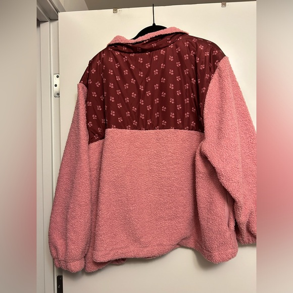 Pink floral quarter zip - Picture 3 of 3